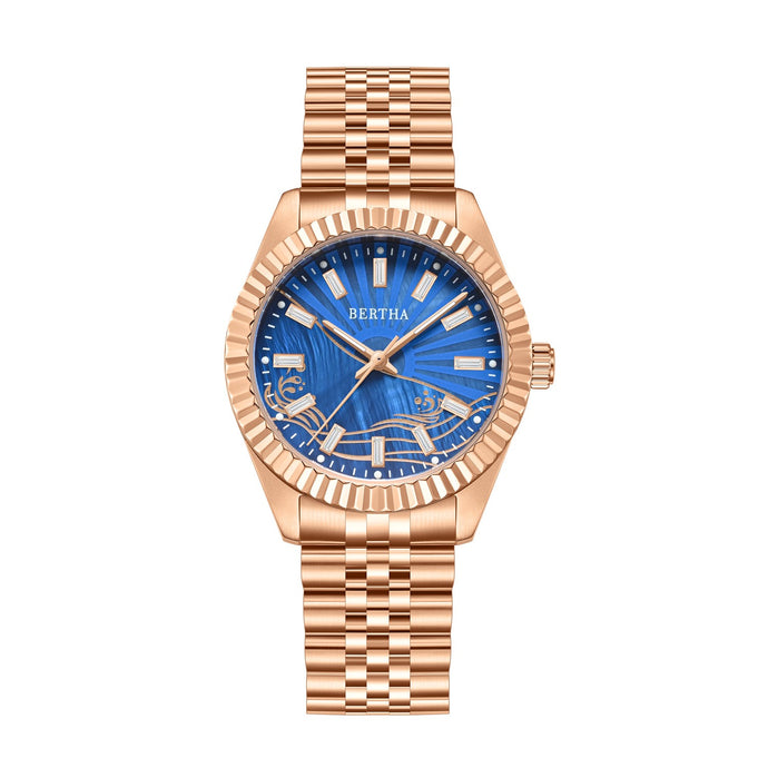 Bertha Marina Mother-Of-Pearl Bracelet Watch - BTHBS1704