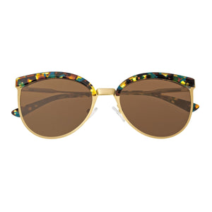 Bertha Hazel Polarized Sunglasses - Gold/Brown - BRSBR024BN