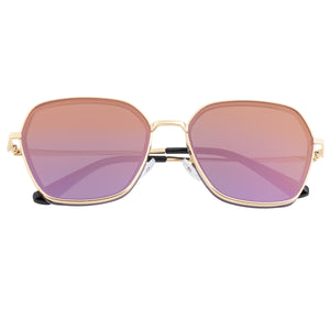 Bertha Emilia Polarized Sunglasses - Gold/Purple-Gold - BRSBR037PU