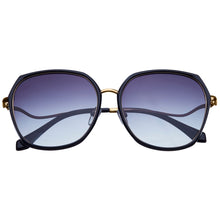 Load image into Gallery viewer, Bertha Hensley Polarized Sunglasses - Black/Black - BRSBR048GY
