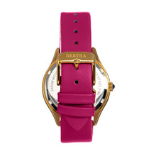Load image into Gallery viewer, Bertha Georgiana Mother-Of-Pearl Leather-Band Watch - Gold/Magenta - BTHBS1103