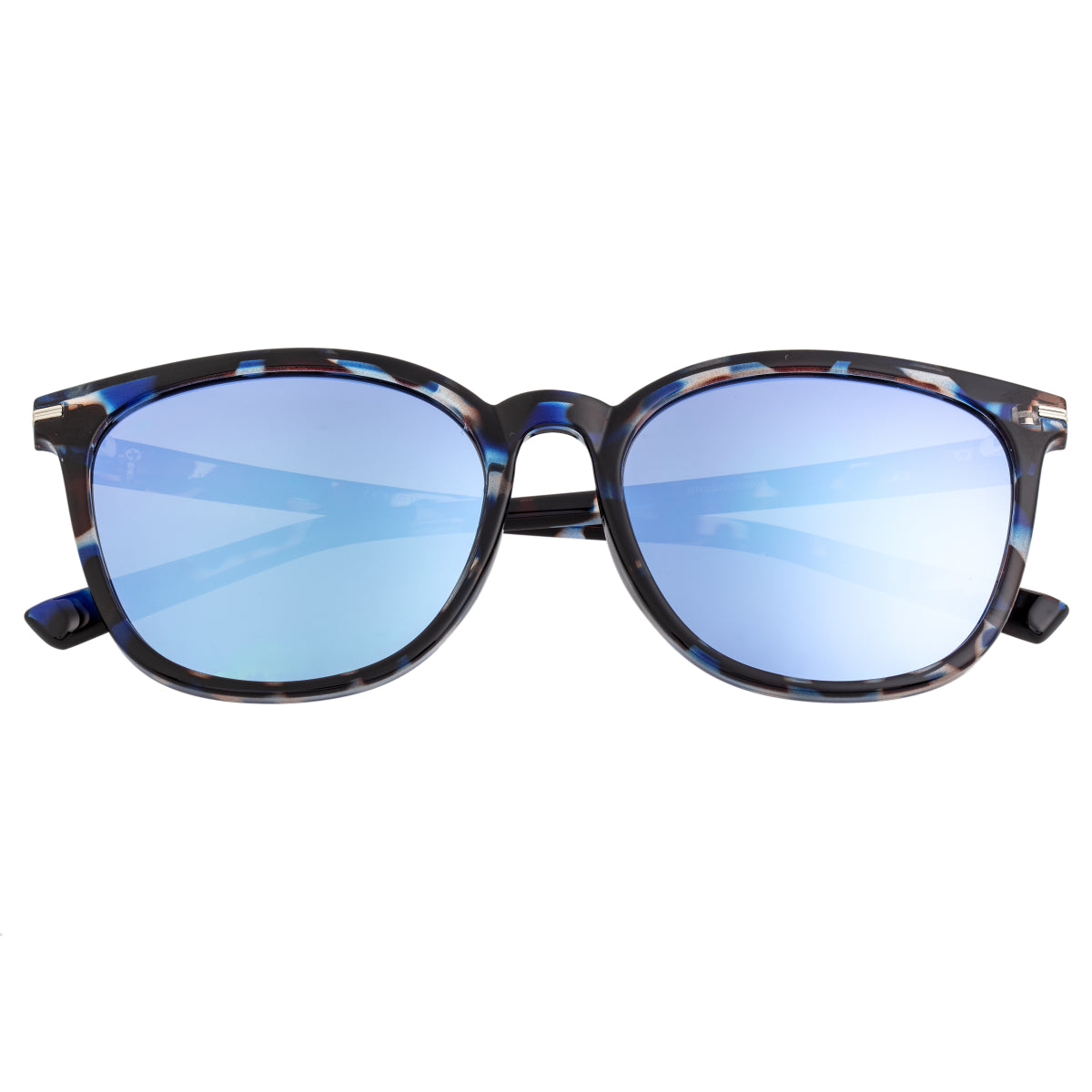 NIB Bertha Hayley Polarized Sunglasses Blue Rose Gold OS Rose Gold Grandpa Double Bridge Metal Gradient Sunglasses  main image 2