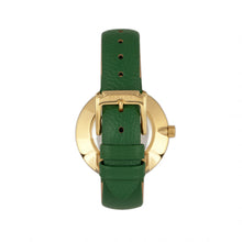 Load image into Gallery viewer, Bertha Frances Marble Dial Leather-Band Watch - Green - BTHBR6403