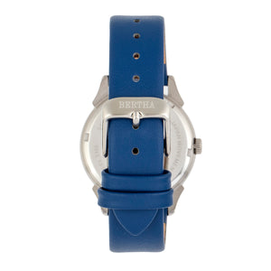 Bertha Ida Mother-of-Pearl Leather-Band Watch - Blue - BTHBS1202