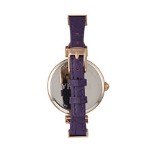 Load image into Gallery viewer, Bertha Amanda Criss-Cross Leather-Band Watch - Rose Gold/Purple - BTHBR7606