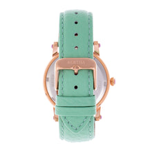 Load image into Gallery viewer, Bertha Betsy MOP Leather-Band Ladies Watch - Rose Gold/Mint - BTHBR5704