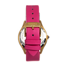 Load image into Gallery viewer, Bertha Georgiana Mother-Of-Pearl Leather-Band Watch - Gold/Pink - BTHBS1104