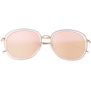 Bertha Scarlett Polarized Sunglasses - Rose Gold/Rose Gold - BRSBR027RG