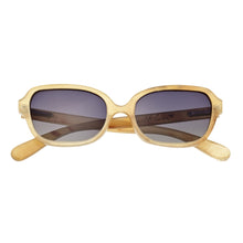 Load image into Gallery viewer, Bertha Harley Buffalo-Horn Polarized Sunglasses - Honey/Black - BRSBR004C