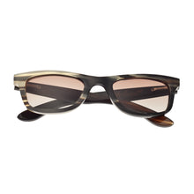Load image into Gallery viewer, Bertha Zoe Buffalo-Horn Polarized Sunglasses - Black-Tan/Black - BRSBR008M