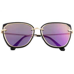 Bertha Rylee Polarized Sunglasses - Black/Purple - BRSBR041PU