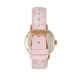 Bertha Penelope MOP Leather-Band Watch - Light Pink  - BTHBR7305