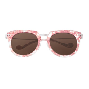 Bertha Aaliyah Polarized Sunglasses - Pink Tortoise/Brown - BRSBR023BN