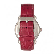 Load image into Gallery viewer, Bertha Ashley MOP Leather-Band Ladies Watch - Silver/Red - BTHBR3001