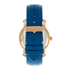 Load image into Gallery viewer, Bertha Betsy MOP Leather-Band Ladies Watch - Rose Gold/Blue - BTHBR5705