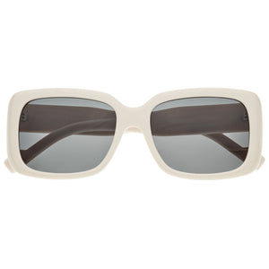 Bertha Wendy Polarized Sunglasses - Cream/Black - BRSBR052C4