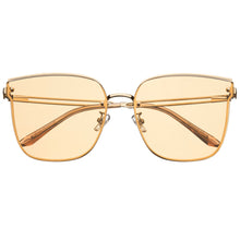 Load image into Gallery viewer, Bertha Noe Sunglasses - Gold/Yellow - BRSBR047YW
