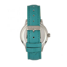 Load image into Gallery viewer, Bertha Eden Mother-Of-Pearl Leather-Band Watch w/Date - Turquoise/Silver - BTHBR6503
