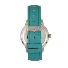 Load image into Gallery viewer, Bertha Eden Mother-Of-Pearl Leather-Band Watch w/Date - Turquoise/Silver - BTHBR6503