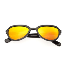 Load image into Gallery viewer, Bertha Alexa Buffalo-Horn Polarized Sunglasses - Black/Gold - BRSBR007B
