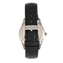 Load image into Gallery viewer, Bertha Dixie Floral Engraved Leather-Band Watch - Black - BTHBR9901