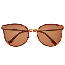 Load image into Gallery viewer, Bertha Moon Polarized Sunglasses - Gold/Brown - BRSBR056C3
