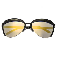 Load image into Gallery viewer, Bertha Aubree Polarized Sunglasses - Black/Yellow - BRSBR017B
