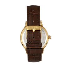 Load image into Gallery viewer, Bertha Eden Mother-Of-Pearl Leather-Band Watch w/Date - Dark Brown/Gold - BTHBR6505