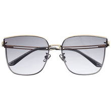 Load image into Gallery viewer, Bertha Noe Sunglasses - Gold/Grey - BRSBR047GY
