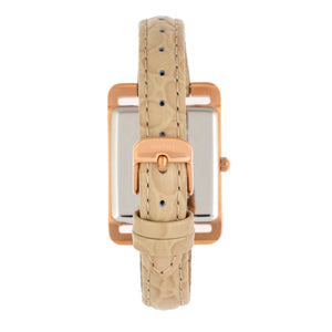 Bertha Marisol Swiss MOP Leather-Band Watch - Cream - BTHBR6904