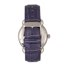 Load image into Gallery viewer, Bertha Ashley MOP Leather-Band Ladies Watch - Silver/Purple - BTHBR3002