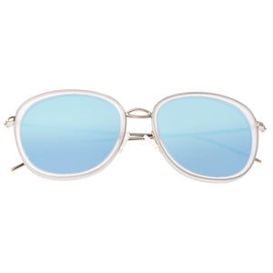 Bertha Scarlett Polarized Sunglasses - Silver/Light Blue - BRSBR027LB