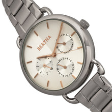 Load image into Gallery viewer, Bertha Gwen Bracelet Watch w/Day/Date - Silver - BTHBR8301
