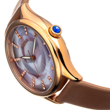 Load image into Gallery viewer, Bertha Georgiana Mother-Of-Pearl Leather-Band Watch - Rose Gold/Beige - BTHBS1106