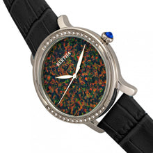 Load image into Gallery viewer, Bertha Courtney Opal Dial Leather-Band Watch - Black - BTHBR7901

