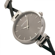 Load image into Gallery viewer, Bertha Amanda Criss-Cross Bracelet Watch - Silver/Black - BTHBR7602
