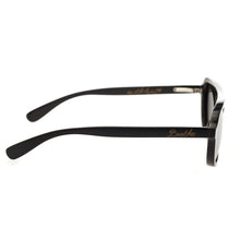Load image into Gallery viewer, Bertha Brittany Buffalo-Horn Polarized Sunglasses - Black/Silver - BRSBR005B