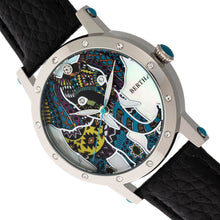 Load image into Gallery viewer, Bertha Betsy MOP Leather-Band Ladies Watch - Silver/Black - BTHBR5701