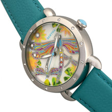 Load image into Gallery viewer, Bertha Jennifer MOP Leather-Band Ladies Watch - Silver/Turquoise - BTHBR5001