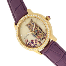 Load image into Gallery viewer, Bertha Madeline MOP Leather-Band Watch - Plum - BTHBR7107
