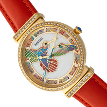 Load image into Gallery viewer, Bertha Emily Mother-Of-Pearl Leather-Band Watch - Gold/Orange - BTHBR7806