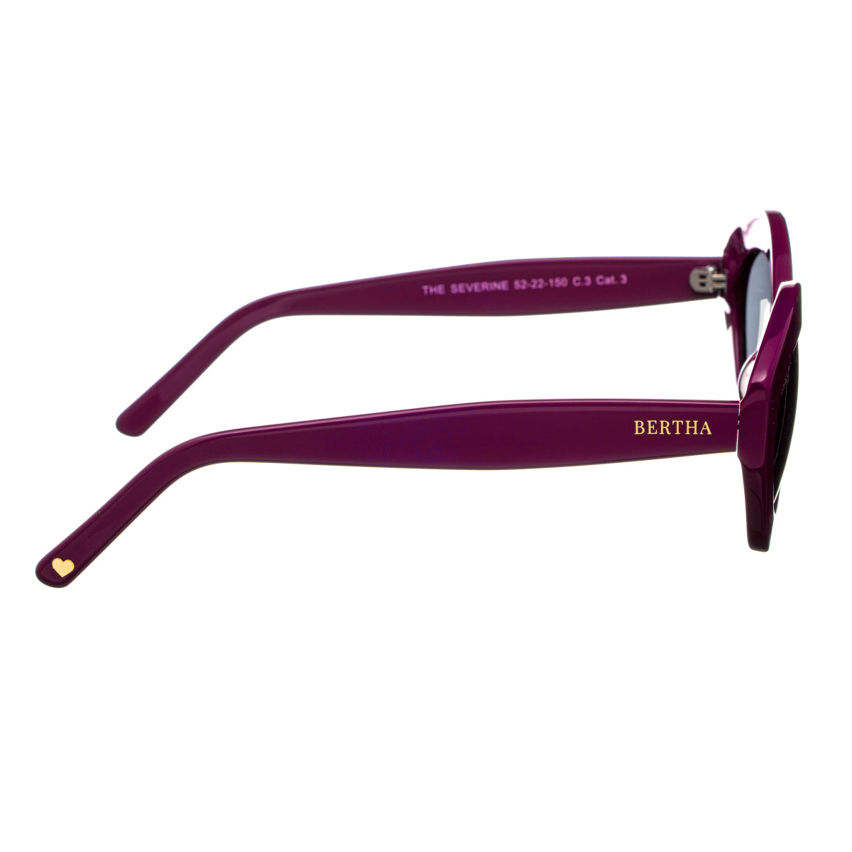 Bertha Severine Polarized Purple Women\'s Sunglasses Cateye Bertha The Severine Women main image 2
