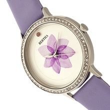 Load image into Gallery viewer, Bertha Delilah Leather-Band Watch - Silver/Lavender - BTHBR8602