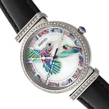 Load image into Gallery viewer, Bertha Emily Mother-Of-Pearl Leather-Band Watch - Silver/Black - BTHBR7804