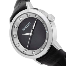 Load image into Gallery viewer, Bertha Cecelia Leather-Band Watch - Black - BTHBR7501