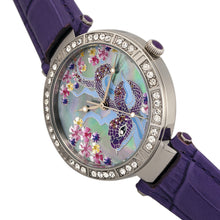 Load image into Gallery viewer, Bertha Mia Mother-Of-Pearl Leather-Band Watch - Purple - BTHBR7402
