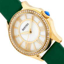 Load image into Gallery viewer, Bertha Donna Mother-of-Pearl Leather-Band Watch - Green - BTHBR9803