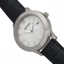 Load image into Gallery viewer, Bertha Eden Mother-Of-Pearl Leather-Band Watch w/Date - Black/Silver - BTHBR6501
