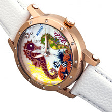 Load image into Gallery viewer, Bertha Morgan MOP Leather-Band Ladies Watch - Rose Gold/White - BTHBR4204