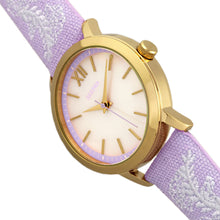 Load image into Gallery viewer, Bertha Penelope MOP Leather-Band Watch - Lavender  - BTHBR7303
